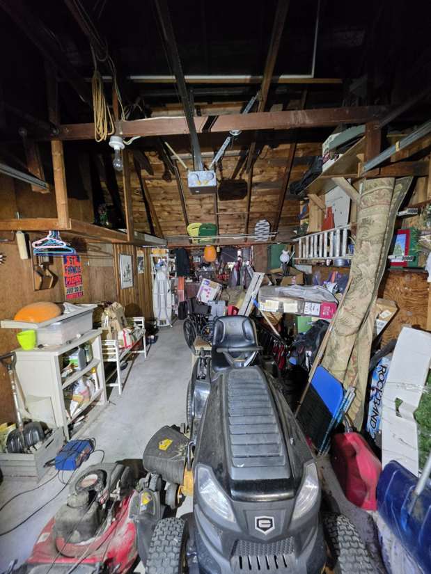 Actual garage junk cleanout